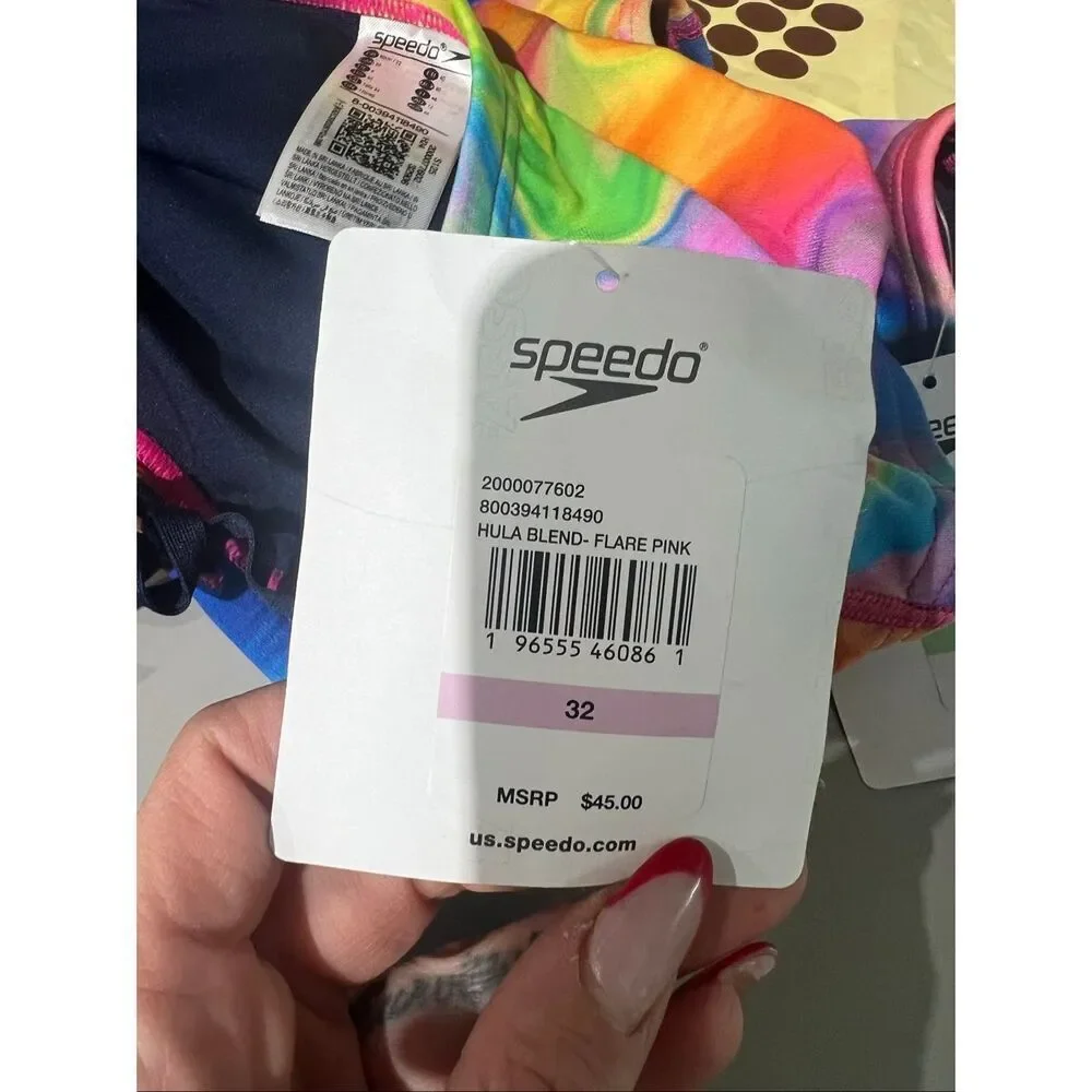 Speedo Pride Swimsuit Brief Endurance+ The One Competitive Hula Blend Size 32
